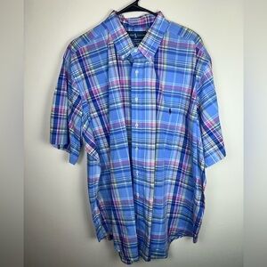 Ralph Lauren Classic Fit Blue Multi-color Pinstripe Size 2XB/2G